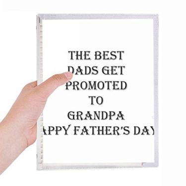 Imagem de Dad Promoted to Grandpa Father's Festival Caderno de folhas soltas diário recarregável Papelaria