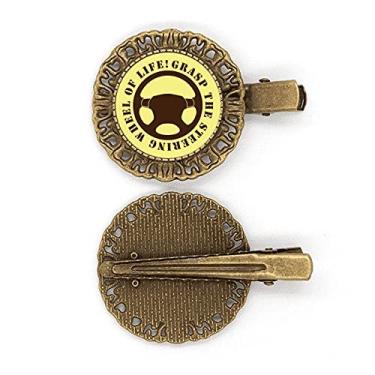 Imagem de Presilha de cabelo para volante de carro, prendedor de cabelo