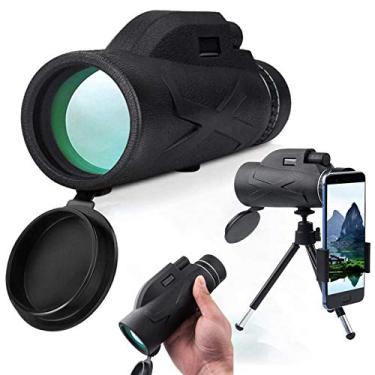 Imagem de Telescópio monocular 80X100 Monocular HD de alta potência, com suporte para smartphone e tripé Monocular à prova d'água com para observação de pássaros, viagens , caminhadas, acampamento