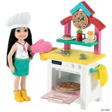 Imagem de Boneca Barbie Chelsea Profissões Pizzaria - Mattel