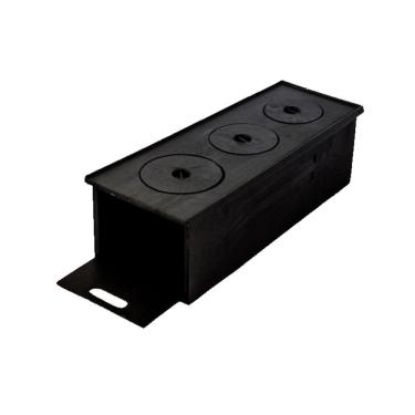 Imagem de Fogão Caipira Com Chapa 3 Furos de Ferro Fundido 65x27x23cm