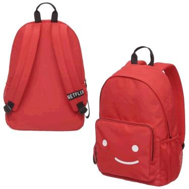 Imagem de Mochila Escolar De Costas Vermelha Netflix Infantil Pacific
