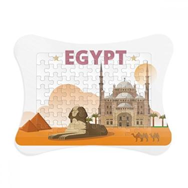 Imagem de Cidade pirâmide Esfinge Egito Moldura de quebra-cabeça Decoração Decoração Enfeite de quebra-cabeça