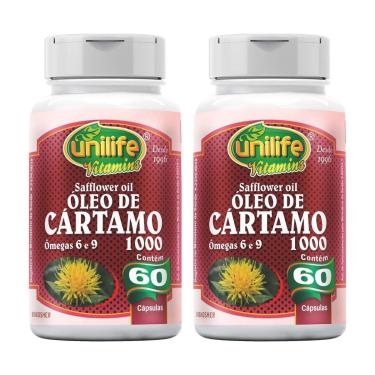 Imagem de Kit 2 Óleo de Cártamo 120 Cápsulas 1200mg Unilife-Unissex