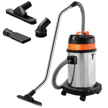 Imagem de Aspirador de pó Tramontina 30 Litros em Aço Inox para sólidos e líquidos 1400 W