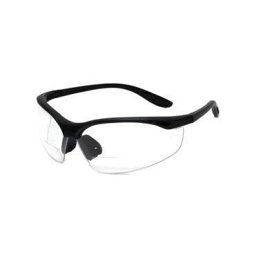 Imagem de Calabria 91348 Óculos de segurança bifurcais com proteção UV, 91348, Clear, 2.00