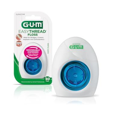 Imagem de Fio Ortodôntico GUM, com ponta rígida, carretel rebobinável, 50 usos, Gum