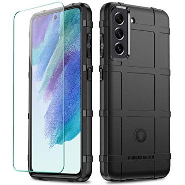 Imagem de LABILUS Capa para S21 FE, capa protetora tática tática resistente à queda de 2,4 m à prova de quedas compatível com Galaxy S21 FE (6,4 polegadas) - preto escuro