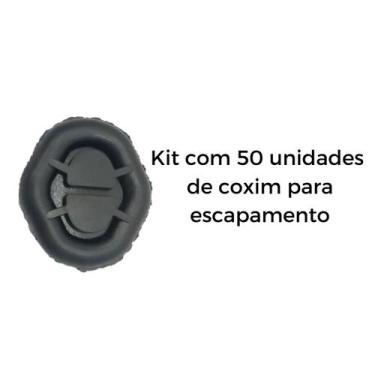 Imagem de Kit 50 Unidades Borracha Coxim Escapamento Gol-Parati-Saveiro-Passat -