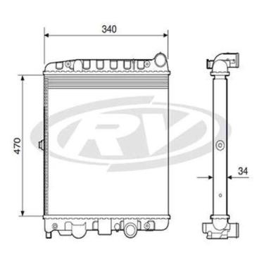 Imagem de Radiador Gol 1997 a 2008 Visconde 12509