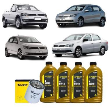 Imagem de Kit Troca De Oleo E Filtros Gol Voyage Saveiro G4 G5 G6 1.0 1.6 5w40 S