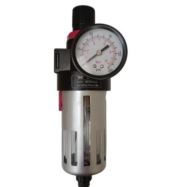 Imagem de Filtro Regulador Ar 3/8 BFR3000 com Manômetro - Tauana