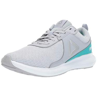 Imagem de Reebok Tênis de corrida feminino Driftium, Cinza frio/azul-petróleo/branco porcelana, 38