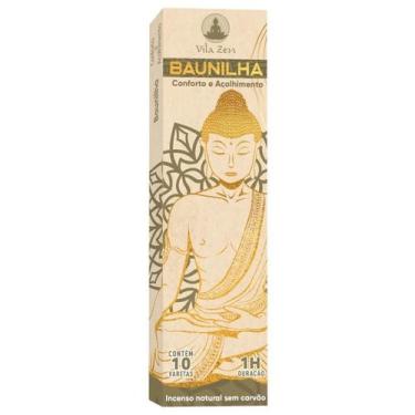Imagem de Incenso Natural Vila Zen Baunilha Puro Caixa Com 10 Varetas - Lua Míst
