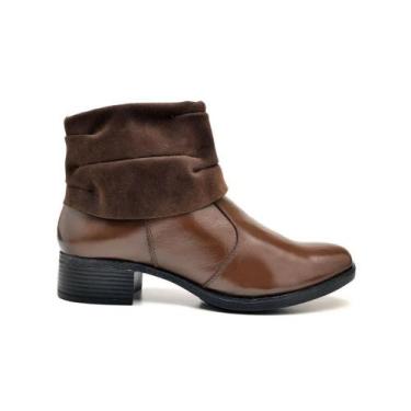 Imagem de Bota Feminina Polaina Couro Salto Montaria Moderna Conforto - Reta Opo