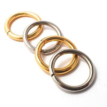 Imagem de Argola Dourada Para Bolsas Banho Cataforético 10 Unid 30 mm - Personal