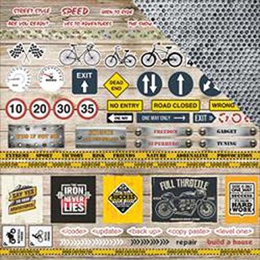 Imagem de ScrapBerry's Cartões #2 Adventure Awaits cartolina dupla face