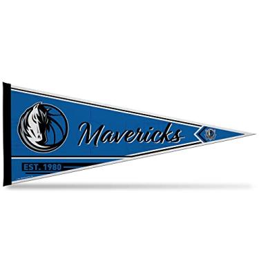 Imagem de Rico Industries Flâmula de feltro macio NBA Dallas Mavericks Classic 30 cm x 76 cm - EZ para pendurar - Decoração de casa (sala de jogos, caverna masculina, quarto)