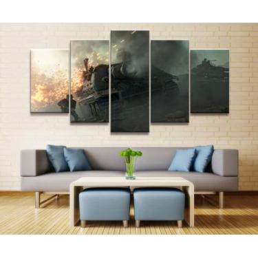 Imagem de Quadro Decorativos Battlefield com 5 peças mol 1 - NEYRAD