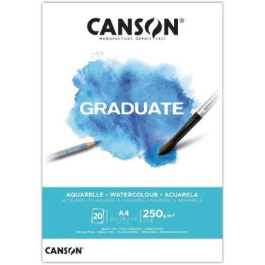 Imagem de Bloco Canson Graduate Aquarela 250g A4 20f Canson