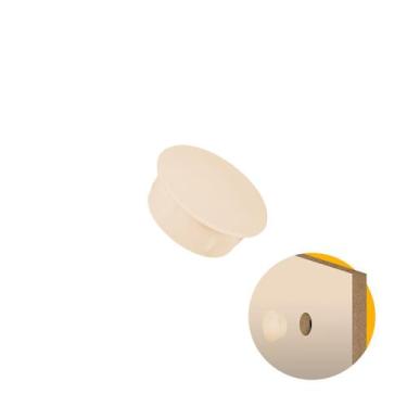 Imagem de Tapa Furo Interno 10 Mm Marfim 100 Unidades - Sr, Interno, Polímero, M