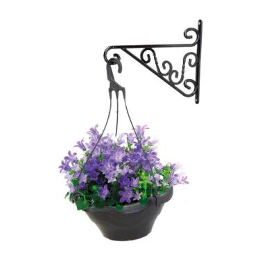 Imagem de 01 suporte mao francesa pendente para vaso de plantas ate 10 kg - Inje