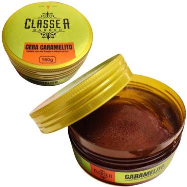 Imagem de Pomada Cera Caramelito Classe A 160g Fixa E Modela Cabelo, cera carame
