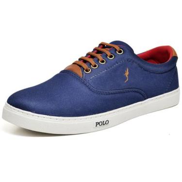 Imagem de Sapatênis Casual Polo Sapato Top Tenis Urbano Fino Masculino - Polo Bl