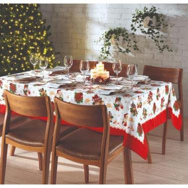 Imagem de Toalha de Mesa Retangular 8 Lugares Athenas Natal 111 Dohler