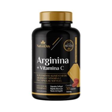 Imagem de Arginina + Vitamina C (30 Cápsulas) - Natusday Premium