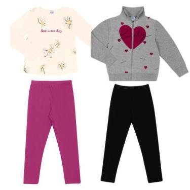 Imagem de Lote 2 Conjuntos Meia Estação Infantil Menina - Rovitex, 4 anos, Sorti