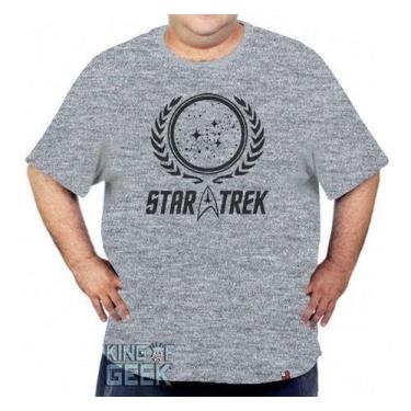Imagem de Camiseta Plus Size Star Trek Camisa Jornada Nas Estrelas - KING OF GEE