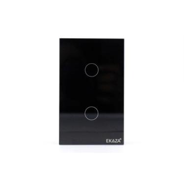 Imagem de Interruptor Smart Wifi Inteligente Touch - EKAZA, Preto