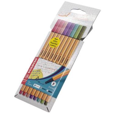 Imagem de Caneta Hidrográfica Stabilo Point 88 0.4mm - 8 Novas Cores