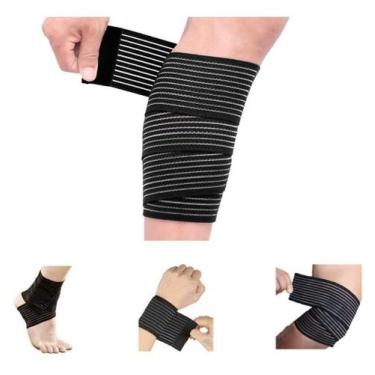 Imagem de Faixa Elastica Joelho Agachamento Joelheira P/ Musculação - FXConectt