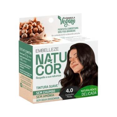 Imagem de Mini Kit Tintura Suave Natucor 4.0 Castanho Médio - Embelleze