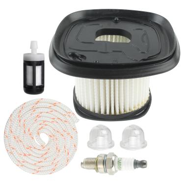 Imagem de Carbhub Filtro de ar BG86 adequado para kit de serviço Stihl BG56 BG86 BG86C SH86C BG86CE SH86 Filtro de ar soprador de folhas com substituição de vela de ignição 4241 1306 B