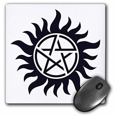Imagem de 3dRose Mouse pad LLC 20 x 20 x 0,25 polegadas, símbolo sobrenatural (mp_19333_1)