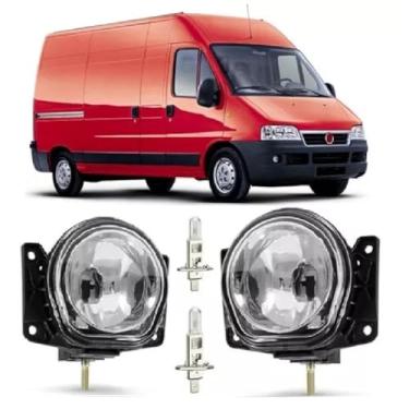 Imagem de Universo Car Farol De Milha Ducato 2005-2016 + Lâmpada Amarela H1, Branco, Faróis, Faróis de Nevoeiro, Halogênio, Caminhão
