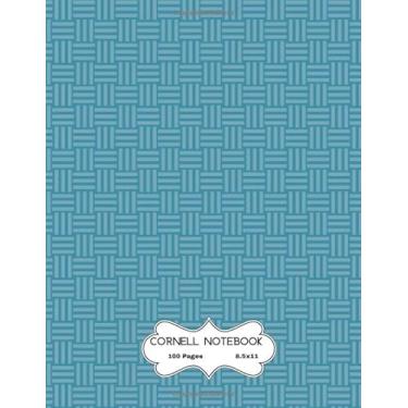 Imagem de Cornell Notebook Note-Taking System Simple Cover Design, Large Size, (8.5 ″x 11 ″), 100 Pages. Inspired by Blue!: Great for Kids Students Home School College Ruled Office Product!
