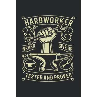 Imagem de Hardworker Never Give Up: Advil Notebook | Blacksmith Journal