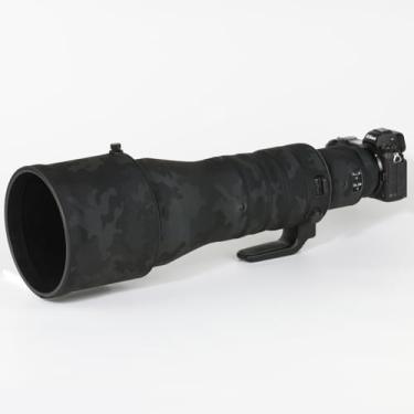 Imagem de CHASING BIRDS Capa protetora de lente impermeável camuflada para Nikon Z 400 mm f/2.8 TC VR S à prova de chuva (preto sombra, com extensor RF 2X)