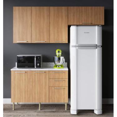 Imagem de Armário de Cozinha Completa Modulada Reta 5 Peças 180cm CZ1102 Dália T