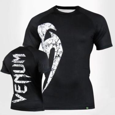 Imagem de Camisa De Compressão Rashguard Venum Giant Classic Black M/c, XGG