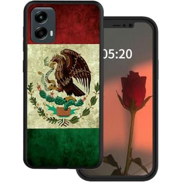 Imagem de Rossy Capa para celular Motorola Moto G Stylus 5G 2024 com padrão de bandeira mexicana vintage do México para mulheres e homens, capa de proteção à prova de choque de silicone TPU macio para Moto G