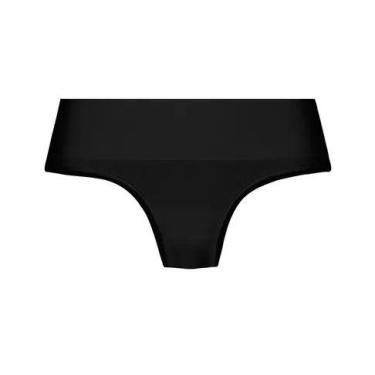 Imagem de Calcinha Loba 40018-001 sem Costura com Punho Soft - Lupo, Preto, M