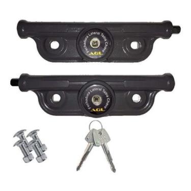 Imagem de Par De Trava Para Porta Fechadura Lateral Tetra Chave Agl