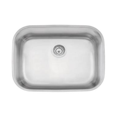 Imagem de Cuba de Embutir Tramontina Lavínia 48 BL em Aço Inox Acetinado 48 x 34 x 18 cm OUTLET com Válvula