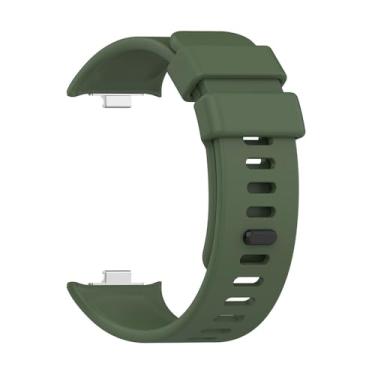 Imagem de XLCZMYL Pulseira de silicone para Redmi Watch 4 Smart Watch 4 Correa para Xiaomi para Mi Band 8 Pro Watch 4, acessórios, verde escuro, para Mi Band 8Pro