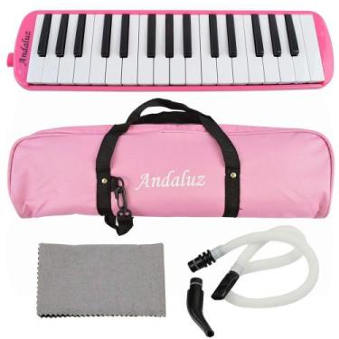 Imagem de Escaleta 32 Teclas Ft32k Rosa Andaluz Com Bag